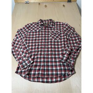 Howler Bros‎ Flannel Shirt Mens Medium  Plaid Long Sleeve Heavyweight